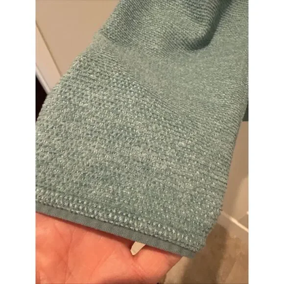 Under Armour Mens ColdGear Snap Fleece Pullover Sage Green Large Loose Fit - Picture 3 of 11